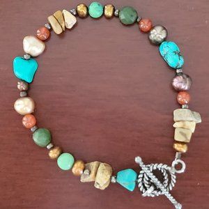 Barse Multi-Gemstone/Rock Bracelet